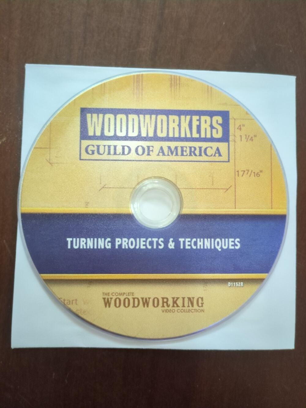 Woodworkers Guild of America DVD Turning Projects & Techniques disc only